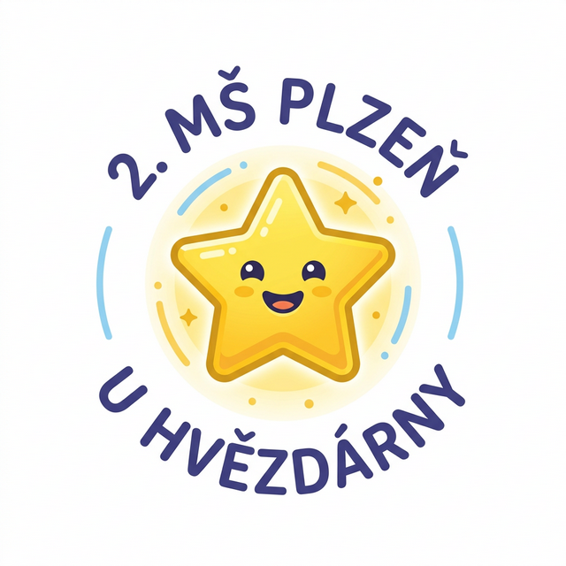 Logo 2. MŠ Plzeň U hvězdárny